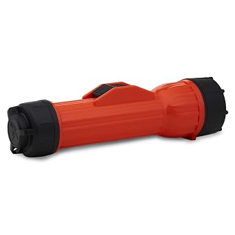 BRIGHT STAR 2124 | Intrinsically Safe, Water-Resistant 3D Cell Incandescent Flashlight Unbreakable, Emergency Light for Hazardous Environments | 80 Lumens, 100 Meter Beam | Industrial LED Torch (2217-LED)