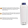 Coffee Machine Filters Replacement for Filter DLSC002, Water Filter Cartridges Activated Carbon Softener, Compatible with ECAM, Esam, ETAM, BCO, EC. (Pack of 4)