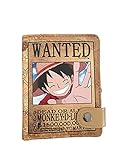Mxcostume Anime Wallet One Piece Wanted Short PU Leather Wallet