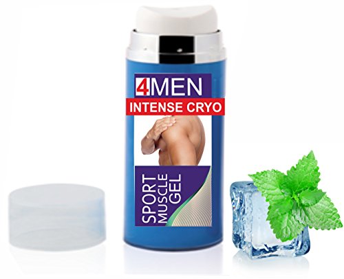 4Man Intense Cryo Gel ? Professional Triple Action Formula Cooling Gel ? Muscle Rub Gel ? by bleu&marine Bretania, 120 ml