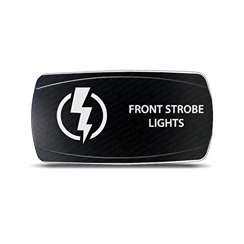 CH4X4 Rocker Switch Front Strobe Lights Symbol - Horizontal - Amber Led