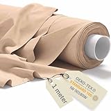 FACILE À TRAVAILLER POUR TOUS VOS PROJETS CRÉATIFS – Tissus au metre coton de qualité supérieure 100% pur coton 145g/m², doux et respirant. Parfait comme tissus couture pour vêtements et textiles de maison. Important : laver avant couture car le tissu rétrécit légèrement (couper 51x51cm pour un coussin de 50x50cm)