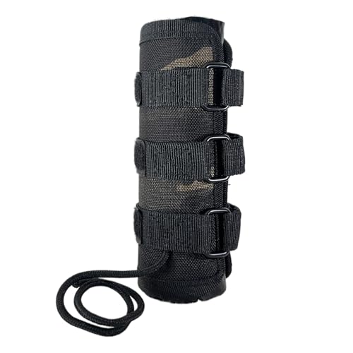 NITIIKA 6 inch Suppressor Cover with Burn Proof Micro Fiber Sleeve, Heat Resistant Inner Fiberglass & Silicon Lining? Suppressor Wrap, Flame-Retardant Cover Protective Sleeve for Suppressor