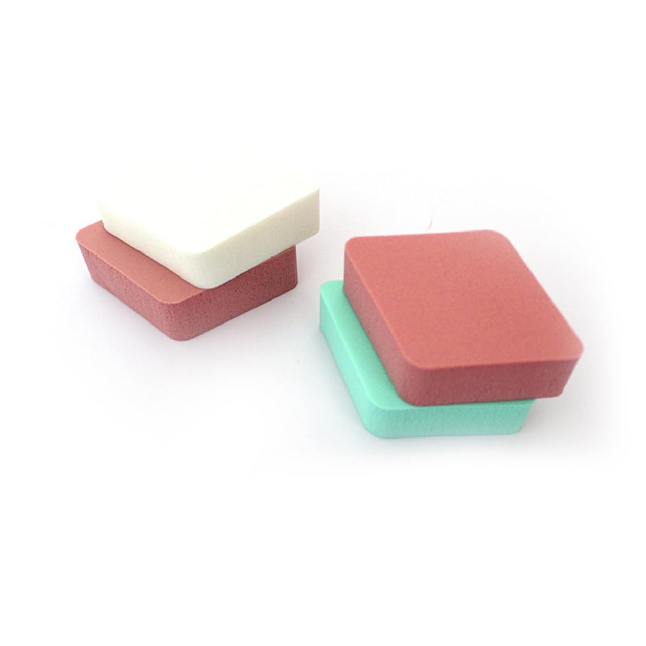 CALLARON 4pcs Wet and Dry Powder Puff Set Soft and Comfortable Makeup Sponges for Foundation Application for Skin Types Beauty Tools for Smooth Finish