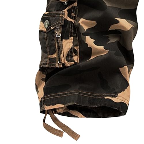 JEShifangjiusu Mens Oversize Camo Cargo Shorts with Fold Pockets Loose Hiking Short Relaxed Fit Casual Shorts4