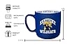 Logo Brands NCAA Kentucky Wildcats 15 oz Stripe Coffee Mug - Vintage Team Logo, Inside Print & Stripes, Microwave & Dishwasher Safe- Great Gift For Fans & Alumni #2