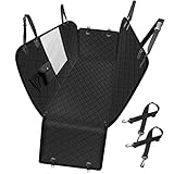 Dog Car Seat Cover, Waterproof Nonslip Pet Seat Cover for Back Seat with Storage Pockets Mesh Visual...
