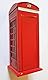 2 UR DOOR Rote Telefonzelle Spardose, Bank-Souvenir, Zinkdruckguss, London-Souvenir mit Union Jack, Sammlerstück mit leicht zugänglicher Kappe für Kinder und Erwachsene, unverwechselbare Größe: 14 x 6
