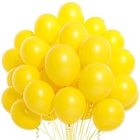 100pcs 12 Inch Balloons Birthday Decoration, Yellow Balloon, Party Balloons, Valentine's Day, Balloon For Kids' Birthday Party, Wedding, Graduation, Baby Shower Decorations, Proposal