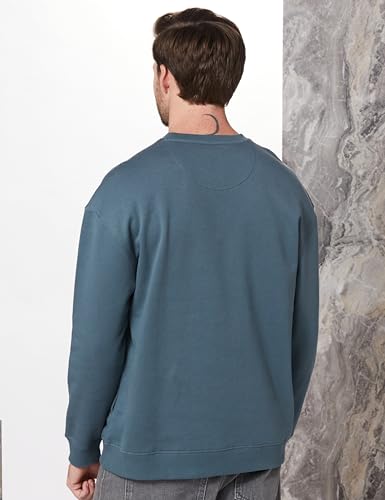 Image of Amazon Brand - Symbol Men Cotton Rich Light Weight Crew Neck Sweatshirt (Regular Fit) (Available in Plus Sizes)