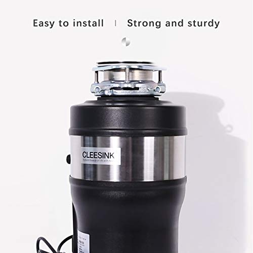 Flange de descarte de lixo, kit de flange de pia de cozinha de aço inoxidável com suporte de 3 paraf