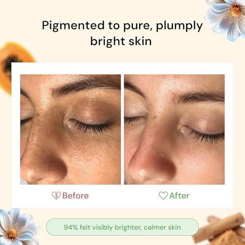 Image of ARISH BIO-NATURAL Papaya Chandan Glow Serum | Skin Brightening & Dark Spot Care | Herbal Face Serum for Even Skin Tone & Pigmentation | Lightweight, Non-Sticky Formula | 50 ml