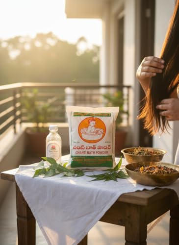 Image of Chanti Bath Powder | 100% Natural Herbal Cleanser for Skin & Hair | Safe for Infants & Adults | Soap-Free Ayurvedic Bath Powder | Chemical-Free Body & Hair Wash | A++ Grade, 250g (250g x 3 Pcs)