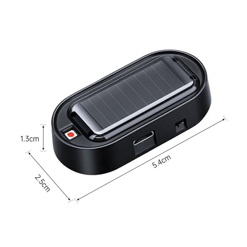 image for Anki HappiGo ANKIA 2PCS Solar Power Fake Car Alarm LED Light, Simulate