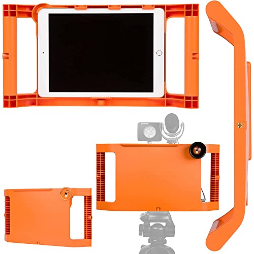 Iographer Ipad Case With Handles For Tripod And Lens Adapter - Ipad Stabilizer For Mini 4Th, 5Th, And 6Th Gen - Tablet Case For Recording And Photos - Ipad Holder For Tripod (Orange) #TOP7