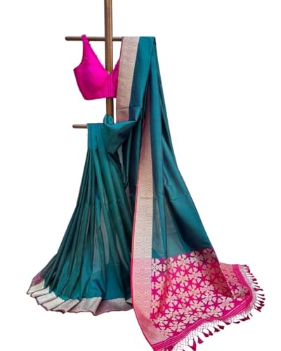 Suta Jashn-E-Ishq Teal Pure Silk Saree - Teal