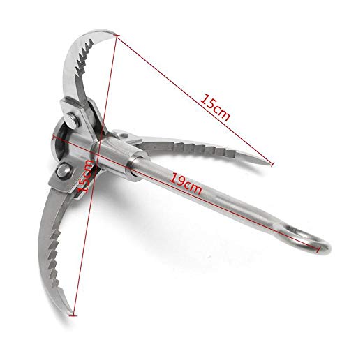 Ataque de mosquetón plegable, Garfio Hook plegable de la supervivencia garra multifuncional de acero inoxidable para la escalada al aire libre que acampa yendo de árbol de la roca de la montaña