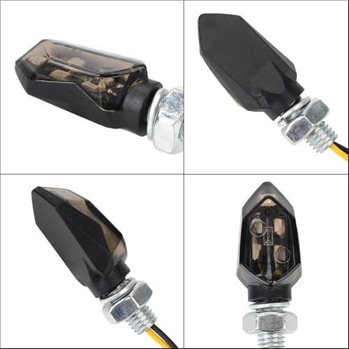 Luz trasera para motocicleta en rutas urbanas con lámpara intermitente universal ámbar 7