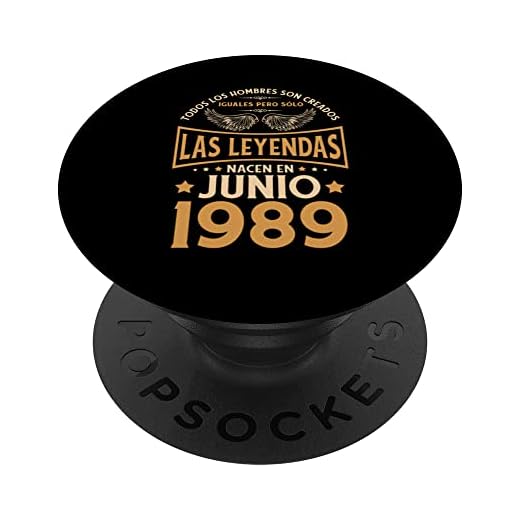Cumpleaños Hombre Regalos Las Leyendas Junio 1989 PopSockets PopGrip Intercambiable