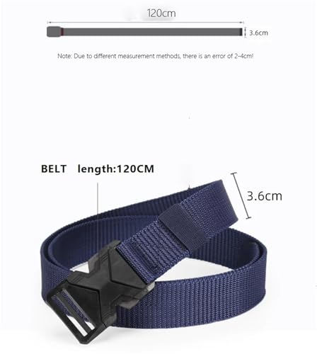 1PCS Men's Buckle Belt, Outdoor Insert Buckle Versatile Nylon Canvas Belt2