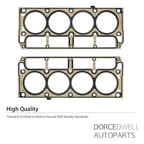 Image of 2PCS Multi Layer Steel Head Gasket Kit for GM LS1 LS6 V8 4.8L 5.3L 5.7L | inchMLS Head Gaskets - OE 12589226 12498544 98544 Fits Buick GMC Pontiac Hummer Saab 1998-2019 LS Engine Repair inch