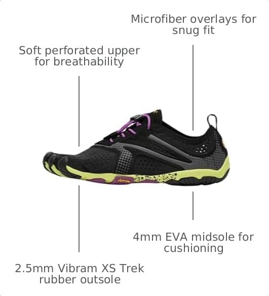 Image of Vibram Women's FiveFingers V-Run | Barefoot Road Running Shoes for Natural Comfort & Stability