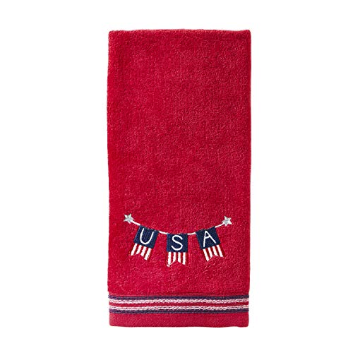 Skl Home Patriotic 4Th Of July Usa Banner Hand Towel Set, (2-Pack), Red 2 Pack #TOP2