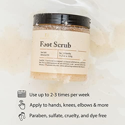 Set de cuidado de pies de pedicura con exfoliante de sal marina, piedra pómez volcánica y bálsamo reparador para piel seca, talones agrietados y pies ásperos 2