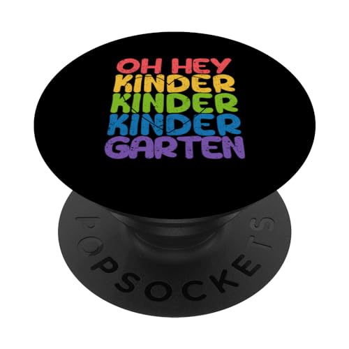 Oh Hey Kindergarten Funny Rack To School Professor Elève PopSockets PopGrip Interchangeable