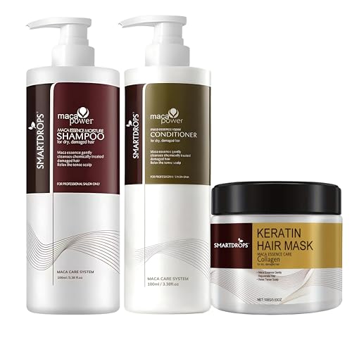 Image of Keratin Hair Care Combo Kit | Shampoo, Conditioner and Hair Mask | For Women & Men | All Hair Types