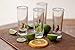 ICING ON THE CAKE IOC Oaxaca Collection Authentic Mexican Artisanal Tequila Shot Glasses with Glass Blown Chile Peppers - 4 Shot Glass Pack 2 Oz 50 ML- Kitchen Supplies Fun Ideal Housewarming Gift
