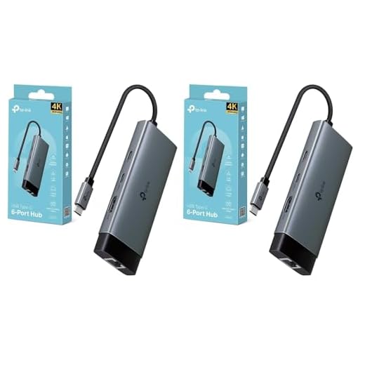 TP-Link UH6120C Hub USB C 6 in 1, 1 HDMI 4K@60Hz, 1 Gigabit Ethernet, 1 PD Rapida a 100 W, 3 Porte di USB 3.0 (1 USB-C, 2 USB-A), SuperSpeed a 5 Gbps, Adattatore per Windows, Mac OS X, iOS, Android