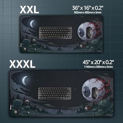 Hystar x Terraria Extended Gaming Mouse Pad | 5mm Thick, Waterproof Surface, Smooth Polyester Fabric, and Natural Rubber Base (36 x 16)