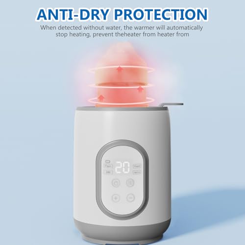 Bottle Warmer - 150W Fast Heating Baby Bottle Warmer for Breastmilk and Formula with Accurate Temperature Control, Timer, 8-in-1 Baby Bottle Warmer Insulation and Sterilizer for All Bottles