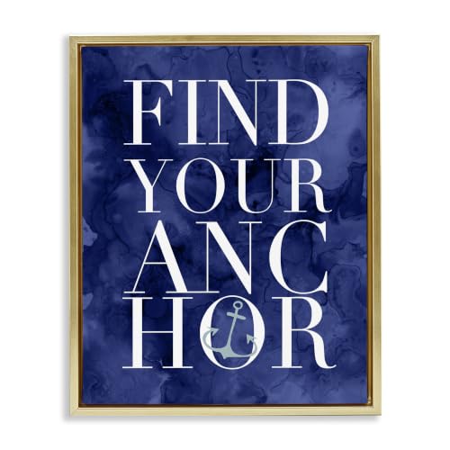 Ocean Anchor Inspirational, 17 x 21 Inch Canvas in Floater Frame