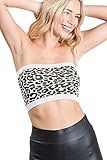 OLLIE ARNES Women's One Size Strapless Seamless Stretch Bandeau Tube Bra Top