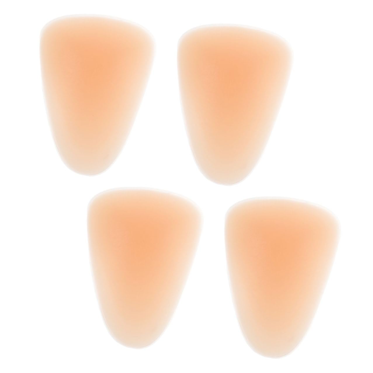 BESTonZON Ginocchiere in Silicone Beige 4 Pezzi per Snowboard | Morbide, Adatte a Principianti e Donne, Vestibilità Aderente, Libertà di Movimento, per Pista e Utilizzo All'aperto