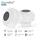 SoundBot® SB510 HD Water Resistant Bluetooth 4.0 Shower Speaker, Handsfree Portable Speakerphone with Built-in Mic, 6hrs of Playtime, Control Buttons and Dedicated Suction Cup for Showers (White)