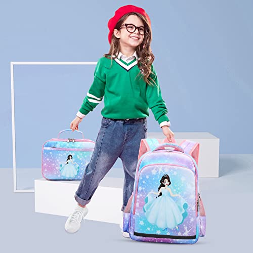 Ycbb Kids Backpacks For Girls Princess School Backpack Set With Lunch Tote Bag Lightweight Preschool Kindergarten Elementary School Backpacks #TOP6