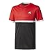 adidas B Court tee Camiseta de Tenis, niños, Rojo (Escarl/Blanco/Negro), 170