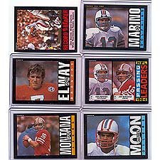 1985 Topps Football Near Mint to Mint 396 Card Hand Collated Set. Loaded with Stars Including 3 Different Dan Marinos (2nd Year Cards), John Elway (2nd Year), Walter Payton, Joe Montana, Lawrence Taylor, Marcus Allen, Howie Long (2nd Year) and Many Others! Rookie Cards Include Warren Moon, Richard Dent, Irving Fryar and More.