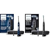 Philips Sonicare ProtectiveClean 6500 Rechargeable Electric Power Toothbrush with Charging & ExpertClean 7500, Rechargeable Electric Power Toothbrush, Black, HX9690/05