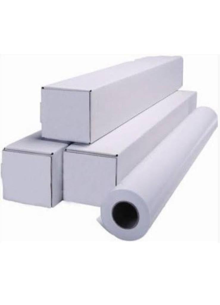 Carta Plotter Bianca, 50 cm x 100 m, 90 gr, 2 Rotoli per Confezione