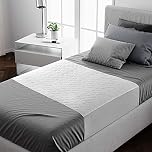 Lynmark® 2x Waterproof Bed Protector with Tuck-In Flaps - Washable Bedwetting & Incontinence Sheets Absorb Up to 2L - Leak-Proof OEKO-Tex Certified Cotton Mattress Pad for Double Beds - 135x85cm White