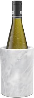 Kota Japan White Marble Stone Wine and Champagne Bottle Chiller Cooler - 7" X 5" | Elegant Kitchen Utensil Holder | Must Have Wine Chiller for Your Home | Impress Your Guests at Next Party or Event!