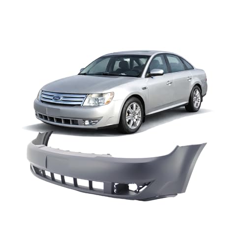 Image of FitParts Compatible with Ford Taurus 2008-2009 Front Bumper Cover | Primed, Sedan, Ready to Paint, OEM 8G1Z17D957AAPTM, FO1000620
