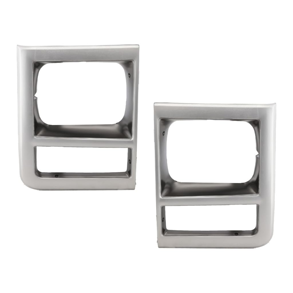 KarParts360 for Chevy R3500/V3500 1990 1991 Headlight Door Driver and Passenger Side | Pair | Primed | with Parking Light Hole | Replacement for GM2513168, GM2512168 | 15628672, 15628671