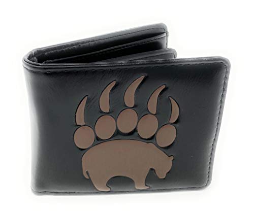 Shag Wear Bear Paw Animal Wallet for Men and Teen Boys Vegan Faux Leather 4