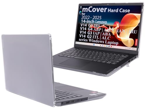 Funda protectora Lenovo V14 G2 G3 G4 G5 mCover transparente con apertura de 180 grados