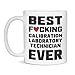 Best Fucking Calibration Laboratory Technician Ever, Funny Coffee Mug, 11-Ounce White